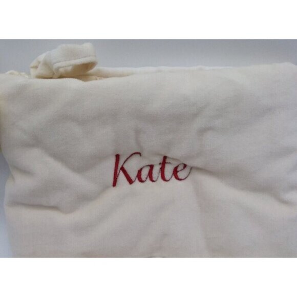 Pottery Barn Kate Faux Sheepskin with Bells Christmas Holiday Stocking Cream - Picture 2 of 11